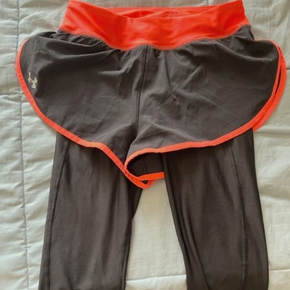Under Armour Running Shorts Attached Leggings